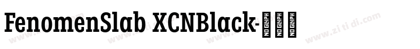 FenomenSlab XCNBlack字体转换